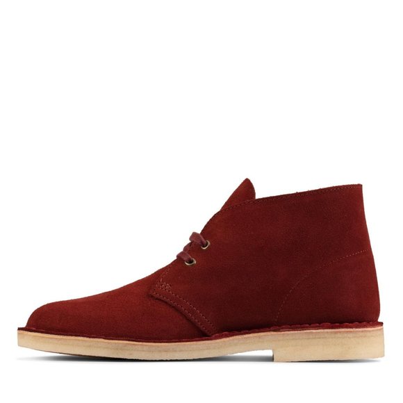 clarks Mens Desert Boot Rust Brown Suede main image 7